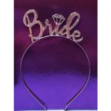 Toyfest Bride Yazılı Bekarlığa Veda Partisi Metal Gelin Tacı Bride Taç 18.5 cm x 13.5 cm