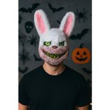 Toyfest Cadılar Bayramı Halloween Korkunç Tavşan Maskesi Yetişkin Peluş Dişli Korku Kostüm Aksesuarı