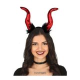 Toyfest Cadılar Bayramı Halloween Kostüm Partisi Aksesuarı Boynuzlu Şeytan Malefiz Tacı & Taç - 30x28cm