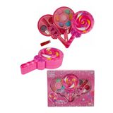 TOYFEST CE Kalite Belgeli Sürülebilir Lolipop Şekilli 2 Katlı Makyaj Güzellik Seti