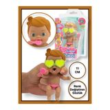 TOYFEST Cicciobello Amicicci Kız Bebek Plaj Zamanı Renk Değiştiren Kalp Gözlüklü Oyuncak 18.5 cm