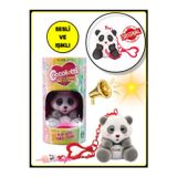 TOYFEST Coccolotti Interaktif Sesli Ve Işıklı Sevimli Pandalar Anahtarlık & Çanta Aksesuarı - Siyah Panda