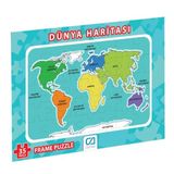 Toyfest Dünya Haritası Frame Puzzle 35 Parça