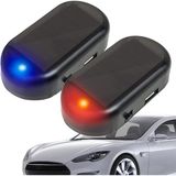 TOYFEST Güneş Enerji Şarjlı Oto Hırsız Caydrıcı Işıklı Mini Fake Alarm