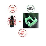 TOYFEST Halloween Cadılar Bayramı 50 gr. Yapay Vampir Dracula Yapay Kan Boya + Vampir Neon Glow Dişlik Seti