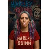 Toyfest Harley Quinn Tarzı Pembe Mor Yeşil Karışık Renkli Sentetik Kadın Peruk Kostüm Aksesuarı