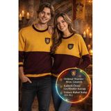 Toyfest Harry Potter Gryffindor Quidditch Kazak Lisanslı Warner Bros Bordo Sarı Unisex - L Beden