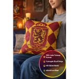 Toyfest Harry Potter Gryffindor Yastık 40X40 Cm Lisanslı Dekoratif Kırlent Warner Bros