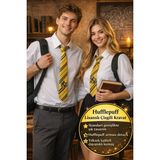 Toyfest Harry Potter Hufflepuff Öğrenci Kravatı Lisanslı Çizgili Sarı Cosplay Okul Kravat