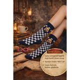 Toyfest Harry Potter Luna Lovegood Çorap Lisanslı Örgü Kareli Desen Standart Beden Mid Calf