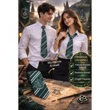 Toyfest Harry Potter Slytherin Kravat Wizarding World Orijinal Lisanslı Çizgili Yeşil Cosplay
