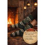 Toyfest Harry Potter Slytherin Logo Çorap Lisanslı Örgü Mid Calf Standart Beden