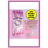 TOYFEST Hello Kitty Figürlü Çok Bölmeli Plastik Kalemlik Kalem Kutusu
