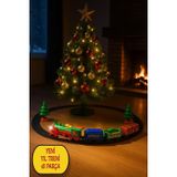 Toyfest Işıklı Noel Tren Seti Yılbaşı Ağacı Yanı Raylı Oyuncak Pilli Tren Seti 18 Parça