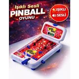 Toyfest Işıklı Sesli Pinball Oyunu Dijital Skor Ekranlı Büyük Boy Masaüstü Arcade 52,5 cm - Renkli