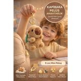 Toyfest Kapibara Peluş Anahtarlık Sevimli Mini Çanta Süsü Yumuşak Oyuncak Figür Aksesuar