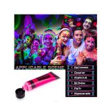 Toyfest Karanlıkta Parlayan Neonlu Glow Parti Yüz Boyası - Pembe - 1 Adet