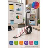 Toyfest Kendinden Yapışkanlı Manyetik Şerit Bant Kesilebilir Magnet Mıknatıs DIY Hobi 100 x 2 x 0,2 cm - Çok Renkli - 1 MT