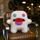 TOYFEST Kıllı Süper Yumuşak ZURU Fuggler Hairy Fuggs Peluş Oyuncak Oogah Boogah Rainbow Tongue 22cm