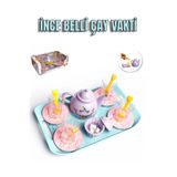TOYFEST Kız Oyun Seti - Evcilik Oyun Seti - Ince Belli Çay Vakti Oyuncak Seti - Oyuncak Çaydanlık Seti