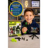 Toyfest Klikbot Guardian Yeşil Aksiyon Figürü Stop Motion Animasyon Oyuncağı Steam 6+ Blitz - 13 cm