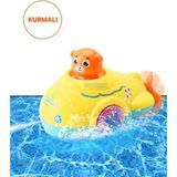 Toyfest Kurmalı Kendiliğinden Banyo Küvet Havuz Deniz De Yüzen Ayıcık Submarine Denizaltı Oyuncak - Model 1 - Renkli