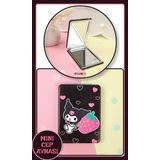 Toyfest Kuromi Figürlü Mini Cep Aynası 8.6 Cm X 6.2 Cm - Siyah Çilek Model 3