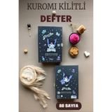 TOYFEST Kuromi Kilitli Defter 80 Yaprak Siyah - 14 x 20 CMSN-OPH-001199