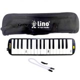 Toyfest Lino 32 Tuşlu Bez Çantalı Melodika Siyah
