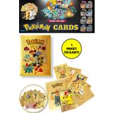 TOYFEST Lisanssız Pokemon Oyun Kartı Tcg Gold Booster Pack - 1 Paket (10 KART)