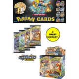 TOYFEST Lisanssız Pokemon Oyun Kartı Tcg Sun & Moon Unbroken Bonds Booster Pack - 2 Paket (20 KART)
