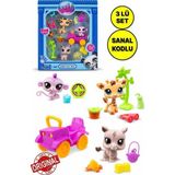 Toyfest Littlest Pet Shop Minişler Safari Oyun Seti 3’Lü Figür Seti S1 - 5 Cm Miniş