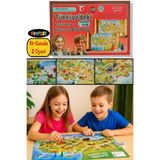 Toyfest Lizzy Games Eğitici Çift Taraflı Türkiye Haritası Tarihi Yerler Hayvan ve Bitki Örtüsü Aile Oyunu
