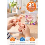 Toyfest Magic Snake Küp 24 Segment Somon Turuncu Young Joe Esnek Yılan Zeka Oyunu Şekil Bulmaca