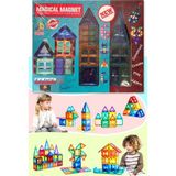 Toyfest Magnescape Magnetic Tiles Mıknatıslı 3D Yapı Oyuncağı Seti - 54 Parça