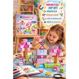 Toyfest Magnetic Building Küpleri 59 Parça | Güçlü Mıknatıslı Manyetik Blok Küp Seti | Stem
