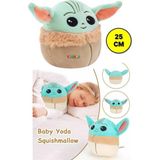 Toyfest Mandalorian The Child Grogu Baby Yoda Squishmallows Yumuşak Peluş Figür - 25 Cm