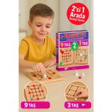 Toyfest Manyetik 9 Taş + 3 Taş Strateji Oyunu | Zeka Geliştirici, Eğlenceli ve Dayanıklı Oyun Seti