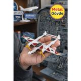 Toyfest Metal Gövdeli Matchbox Sky Busters P 38 Lightning Dayanıklı Koleksiyonluk Uçak Modeli Diecast