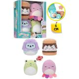 Toyfest Micromallows Squishmallows Mini Yumuşak Peluş Oyuncak 4 lü Figür Seti - 6 CM - MODEL - 1