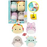 Toyfest Micromallows Squishmallows Mini Yumuşak Peluş Oyuncak 4 lü Figür Seti - 6 CM - MODEL - 3