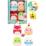 Toyfest Micromallows Squishmallows Mini Yumuşak Peluş Oyuncak 4 Lü Figür Seti - 6 cm - Model - 4