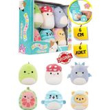Toyfest Micromallows Squishmallows Mini Yumuşak Peluş Oyuncak 6 lı Figür Seti - 6 CM - MODEL - 2
