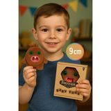 TOYFEST Mini Koleksiyonluk ZURU Fuggler Baby Fuggs Komik Çirkin Peluş Oyuncak Hedge Grog Kahverengi 9cm