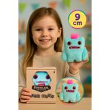 Toyfest Mini Koleksiyonluk Zuru Fuggler Baby Fuggs Komik Çirkin Peluş Oyuncak Wide Eyed Weirdo Mavi 9cm