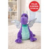 Toyfest Mor Kanatlı Ejderha Peluş Oyuncak – Yumuşacık Welsoft Kumaş, 3+ Yaş, Güvenli & Sevimli
