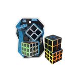 Toyfest Moyu 3X3 & 2X2 Fiber Karbon Küp Set Zeka Küpü Akıl Küpü Rübik Küp