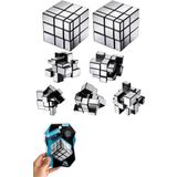 TOYFEST Moyu 3x3 Mirror Küp Gümüş Aynalı Parlak Zeka Küpü Akıl Küpü Rübik Küp