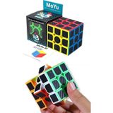 TOYFEST Moyu Fiber Karbon 3X3 Küp Hızlı Rübik Zeka Sabır Küpü