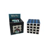TOYFEST Moyu Fiber Karbon 4X4 Küp Hızlı Rübik Zeka Sabır Küpü